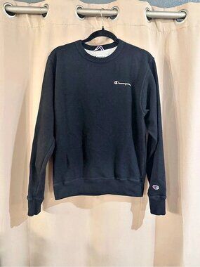 Champion Powerblend Fleece Crewneck Sweatshirt Black Small